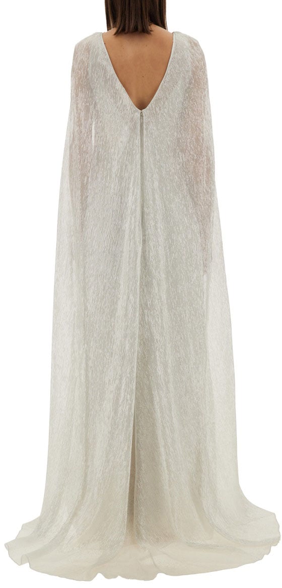 Max Mara Delta Silk Blend Bridal Dress Wit