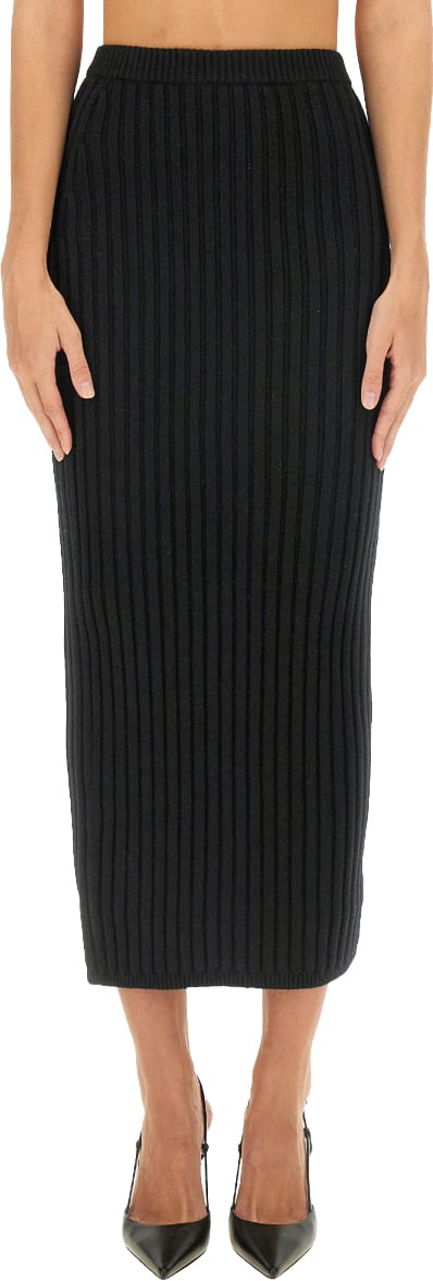 Max Mara "Silk" Skirt Zwart