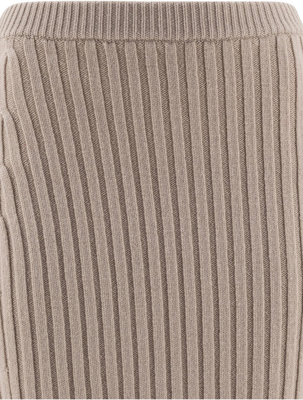 Max Mara Wool and cashmere knit skirt Beige