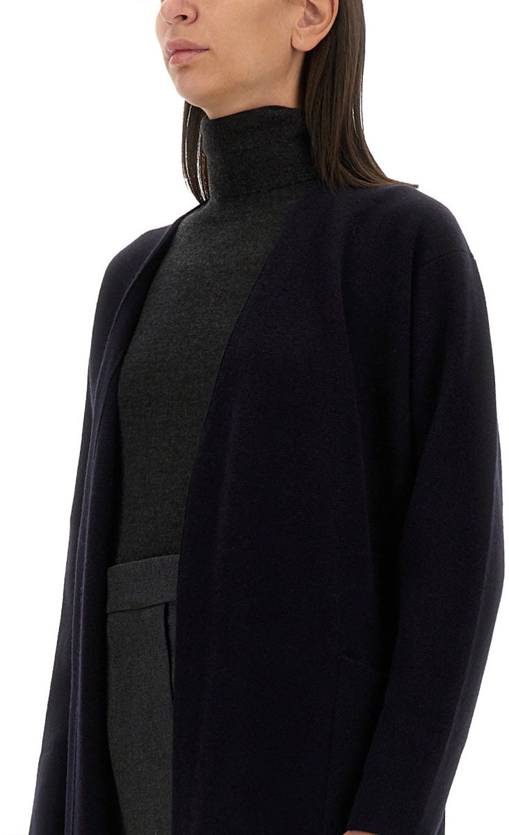 Max Mara Regular Fit Jersey Sweater with Wool Zwart