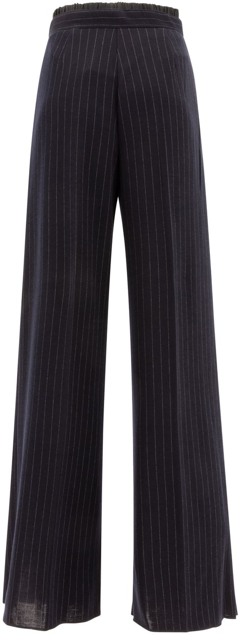 Max Mara "Piroghe" pinstriped trousers Blauw