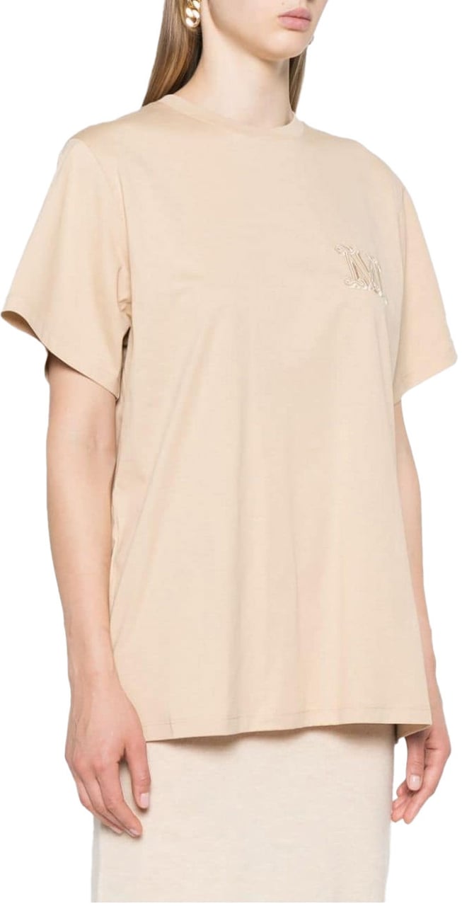Max Mara Tshirt Short Sleeves Brown Bruin