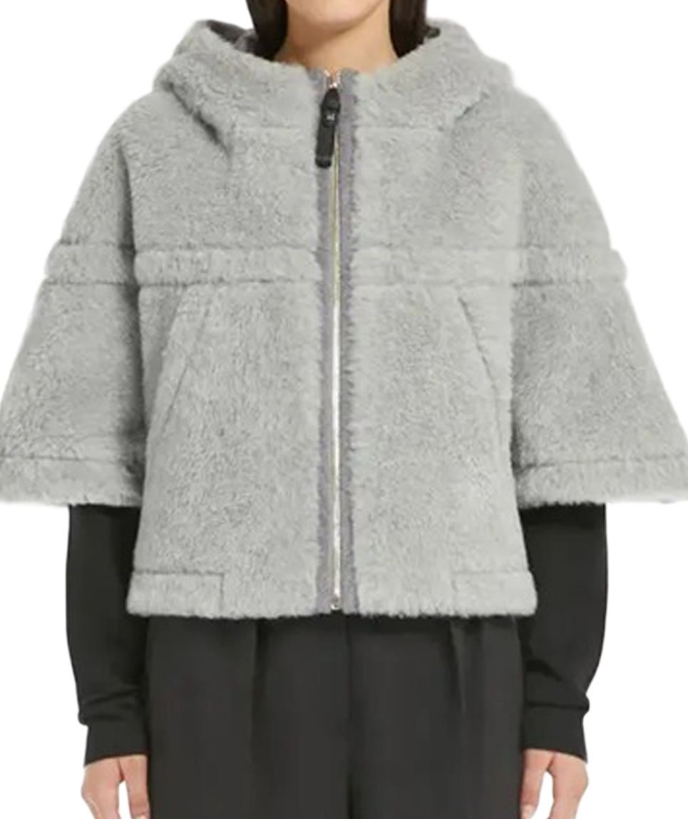 Max Mara Tailored Grey Jacket with Wool-Alpaca Blend Grijs