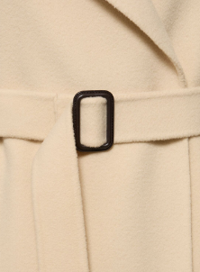 Max Mara Coats Cream Wit