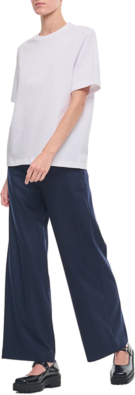 Max Mara Ermes Five Pockets Wool Pants Blauw
