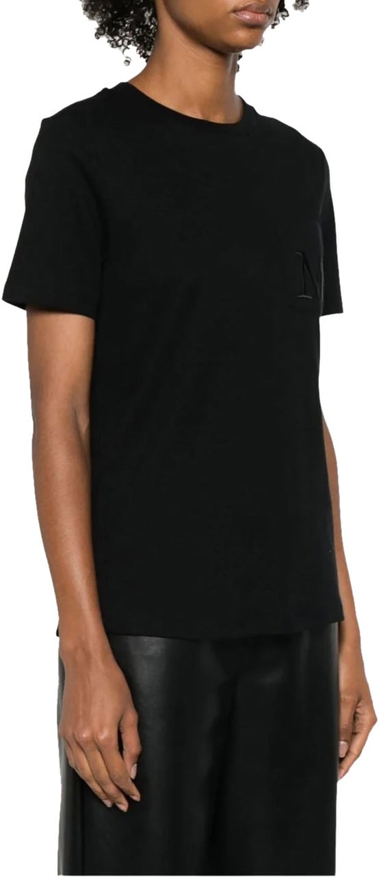 Max Mara Tshirt Short Sleeves Black Zwart