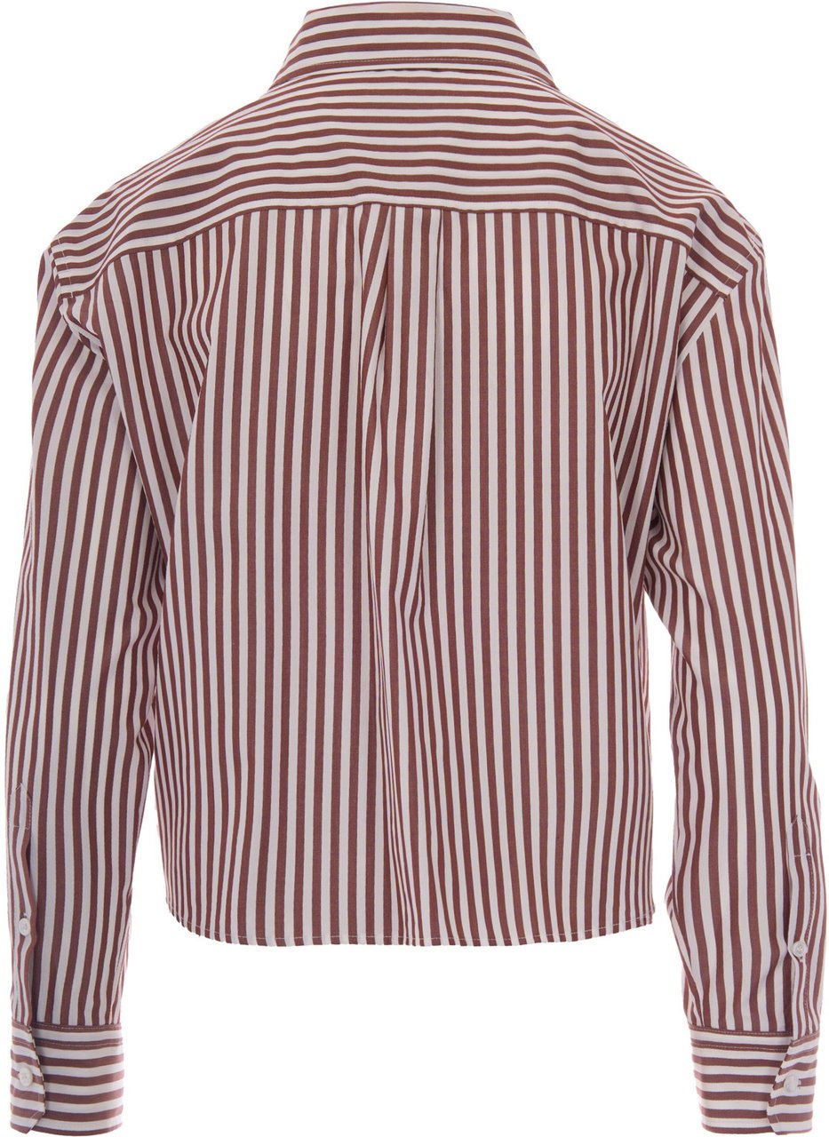 Max Mara Shirts Riga Pari Terracotta Pink/Off Bruin