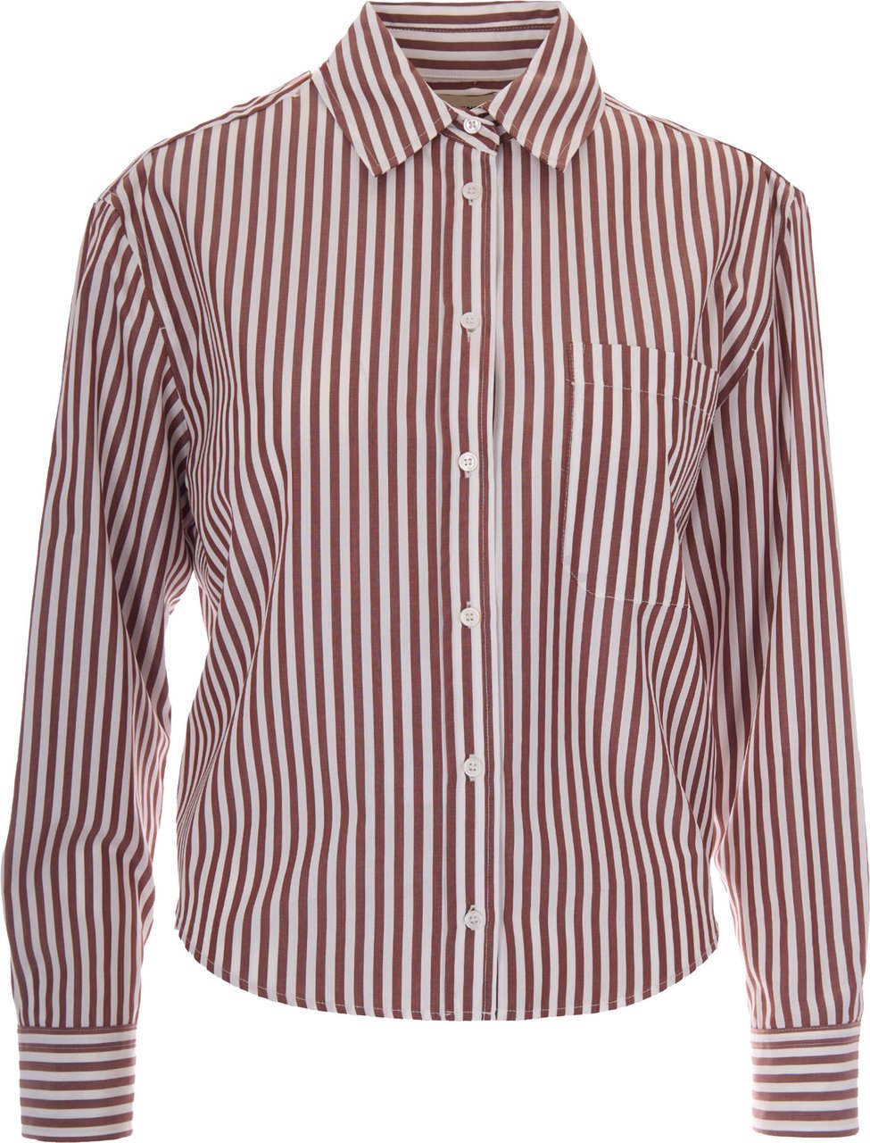 Max Mara Shirts Riga Pari Terracotta Pink/Off Bruin