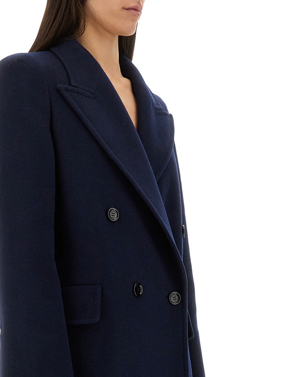 Max Mara Double"Albania1234" -Breasted Coat Neutraal