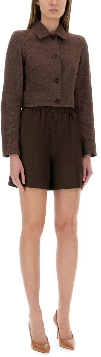 Max Mara "Carp" Cotton Jacket Zwart