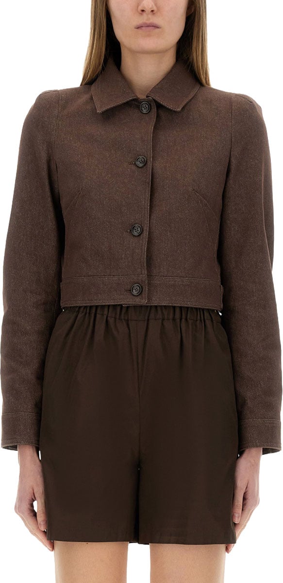 Max Mara "Carp" Cotton Jacket Zwart