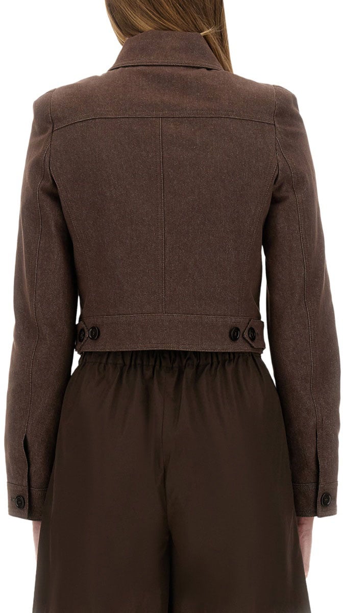 Max Mara "Carp" Cotton Jacket Zwart