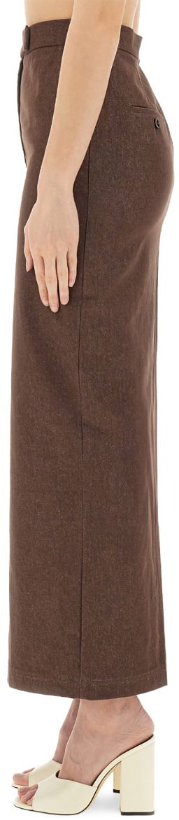 Max Mara "Pianosa" Long Skirt Neutraal