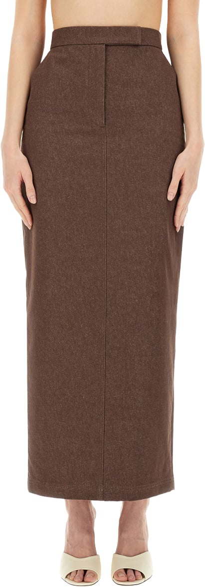 Max Mara "Pianosa" Long Skirt Neutraal