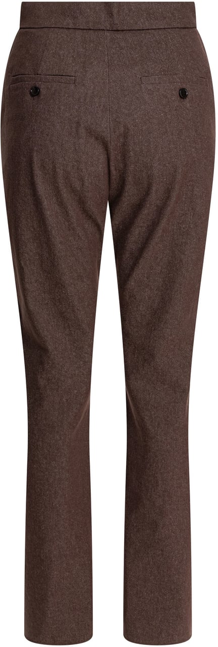 Max Mara Denim-effect cotton trousers Bruin