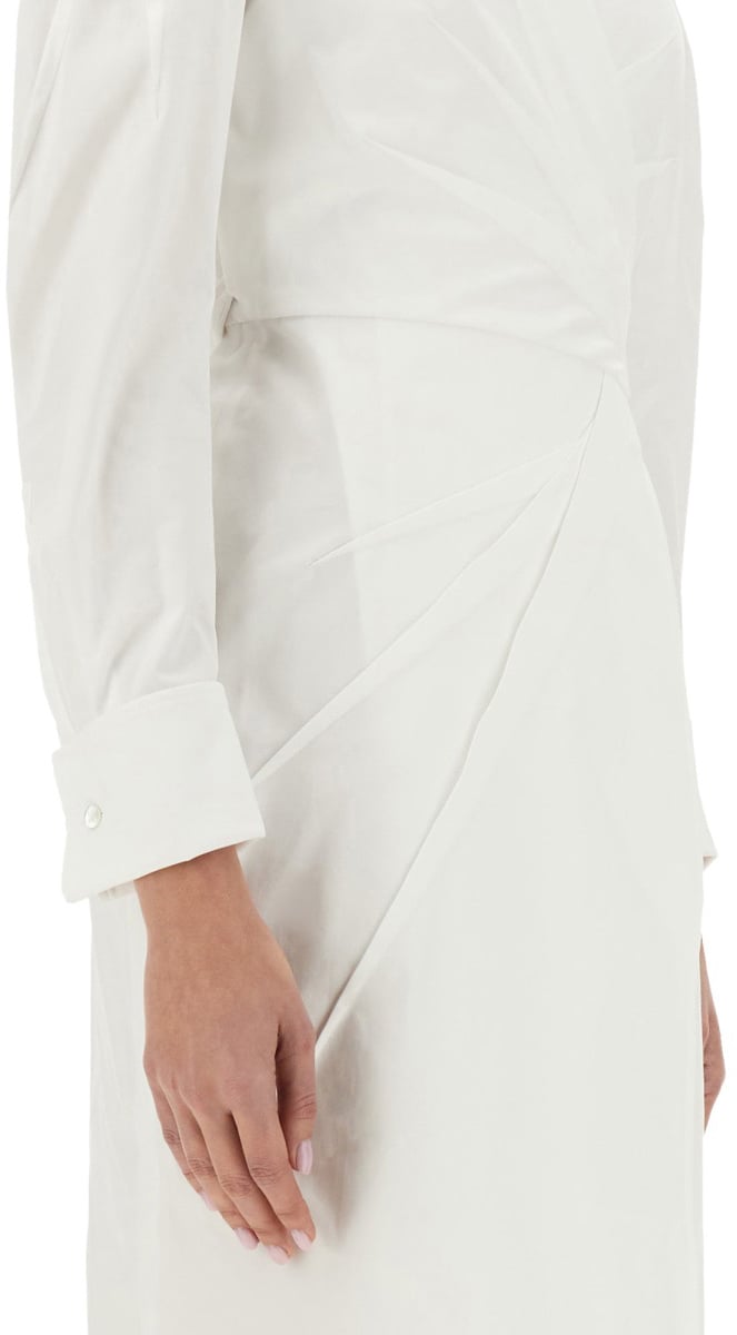 Max Mara "Balzac" Long Dress Wit