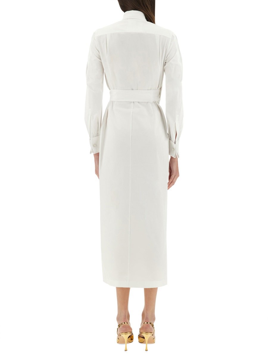 Max Mara "Balzac" Long Dress Wit