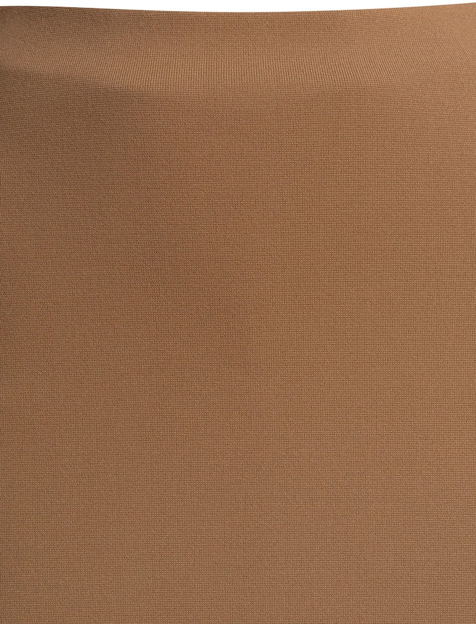Max Mara Viscose crepe skirt Bruin