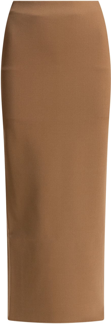 Max Mara Viscose crepe skirt Bruin