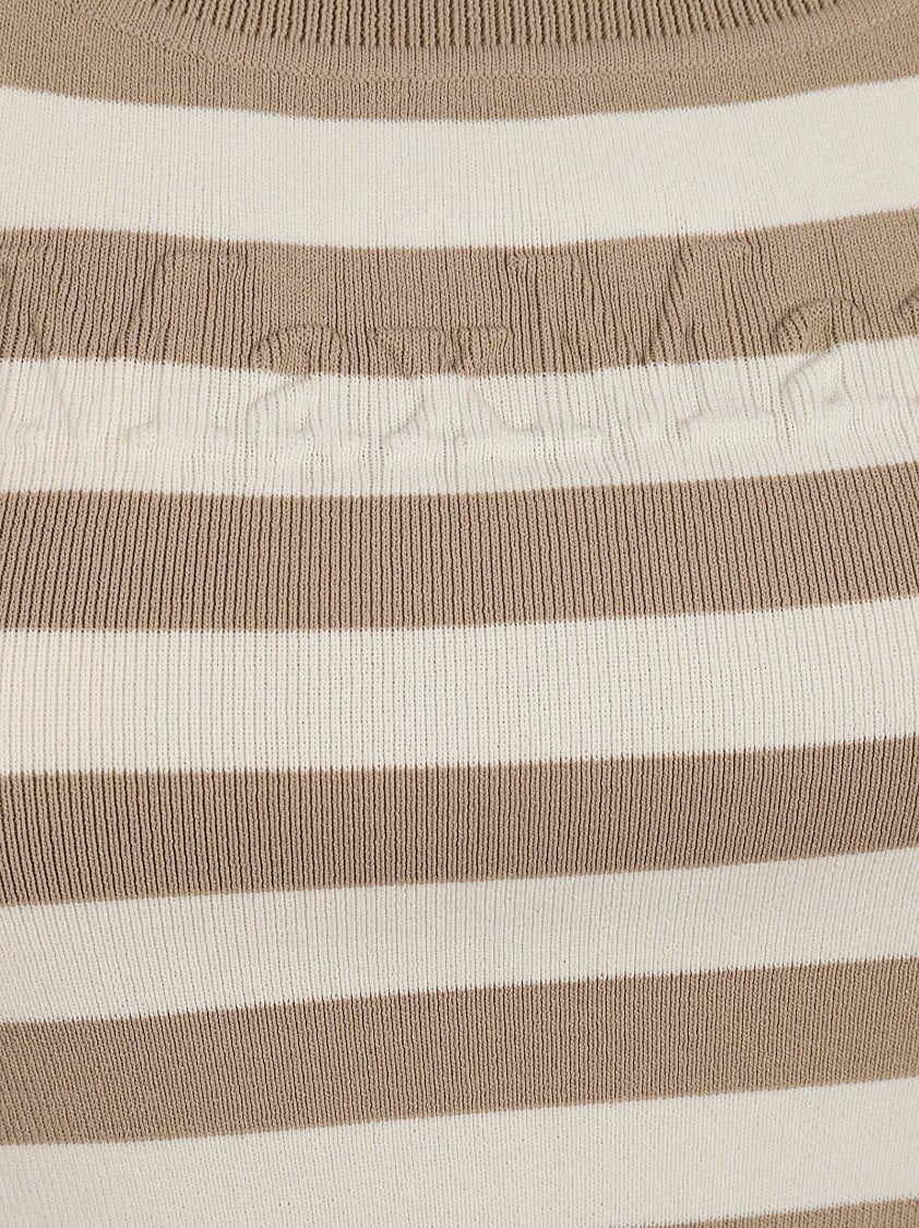 Max Mara Fitted Sleeveless Top Neutraal
