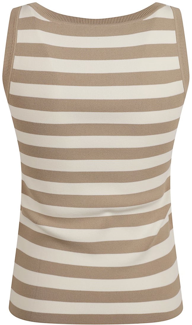 Max Mara Fitted Sleeveless Top Neutraal