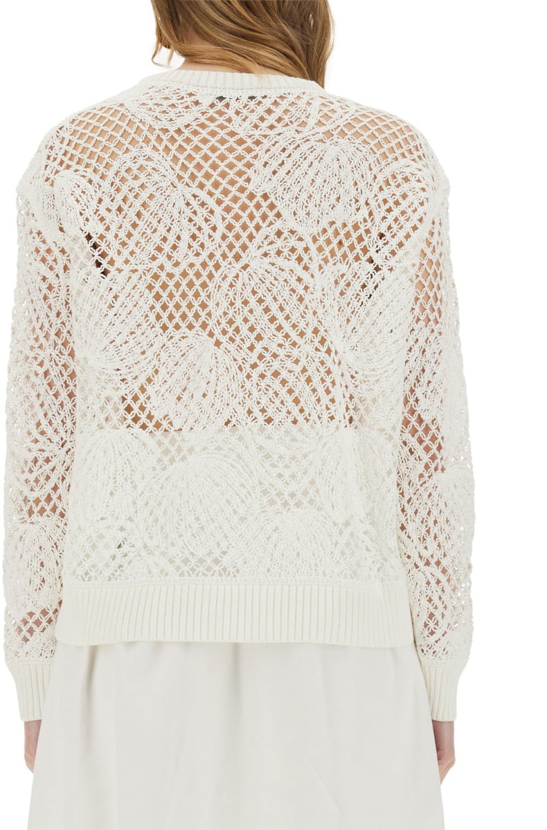 Max Mara "Farea" Mesh Top Wit