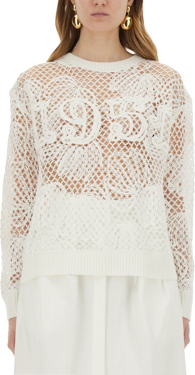 Max Mara "Farea" Mesh Top Wit