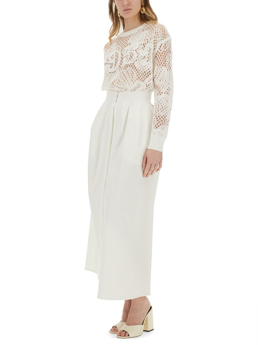 Max Mara "Farea" Mesh Top Wit