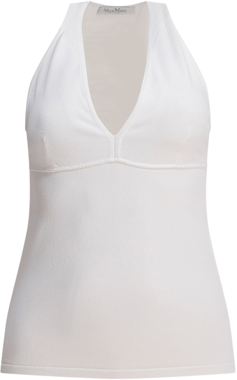 Max Mara Viscose top Wit