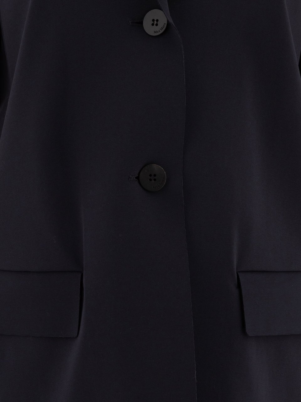 Max Mara Single-breasted jersey blazer Blauw