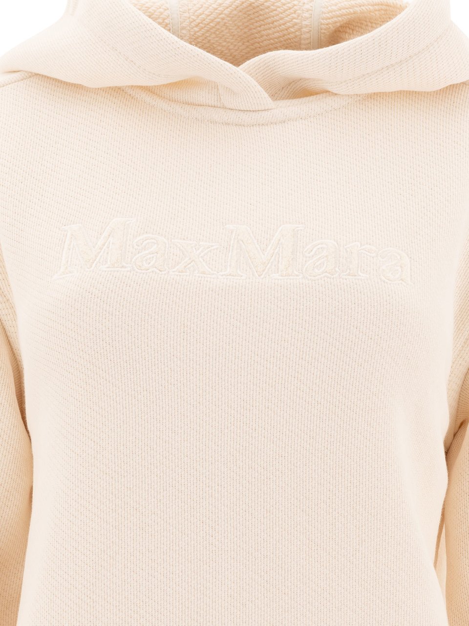 Max Mara Hoodie with embroidered logo Wit