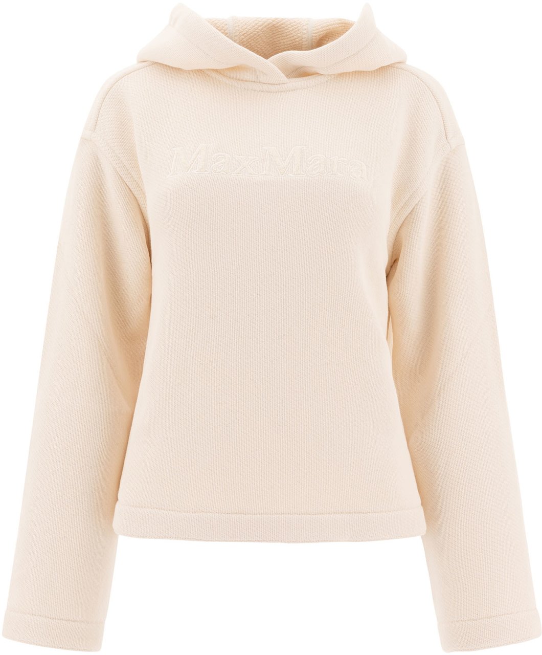 Max Mara Hoodie with embroidered logo Wit