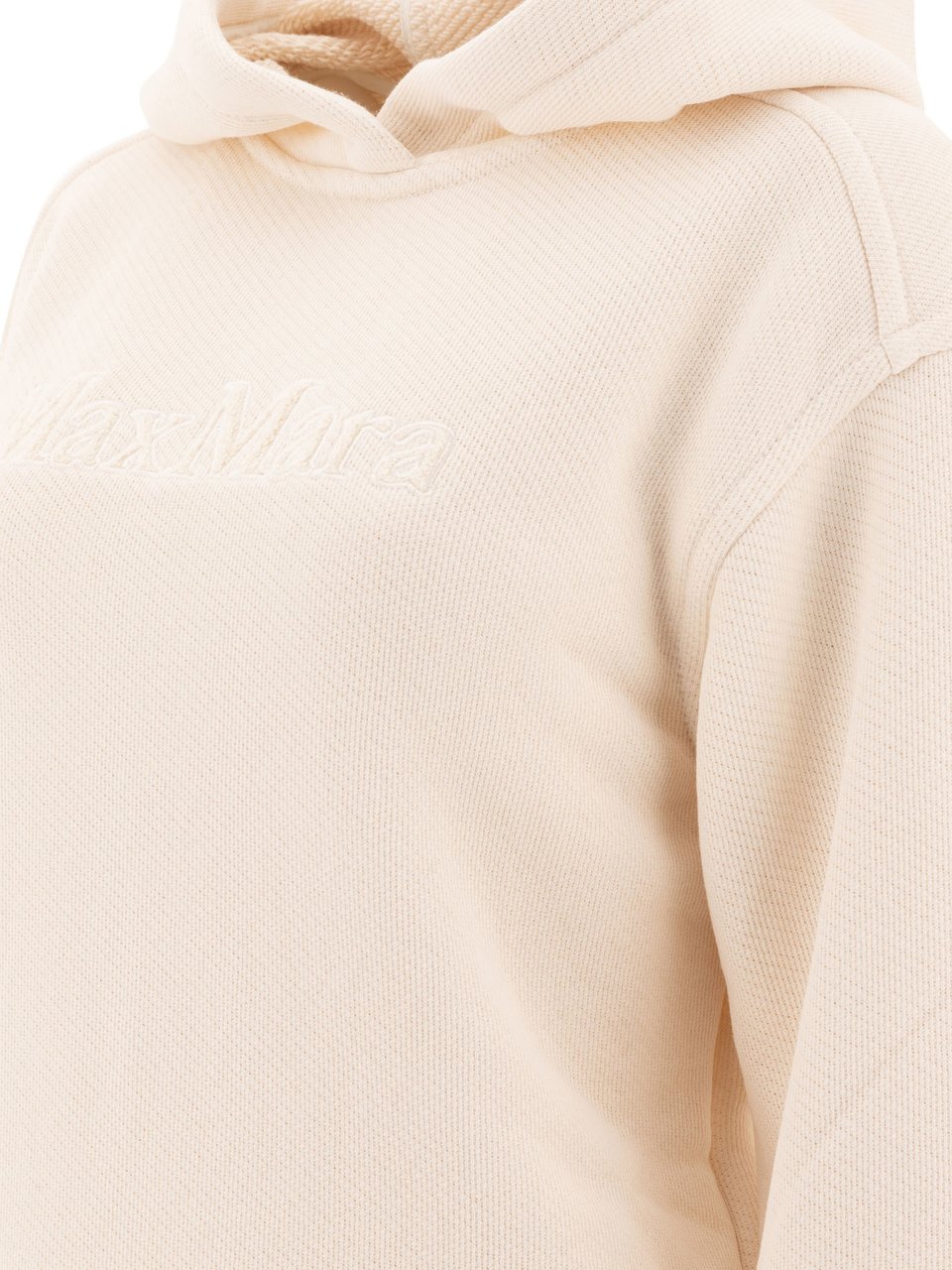 Max Mara Hoodie with embroidered logo Wit
