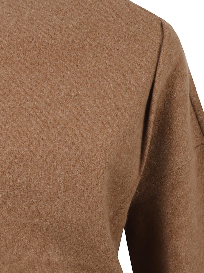 Max Mara Textured Cashmere Blend Sweater Bruin