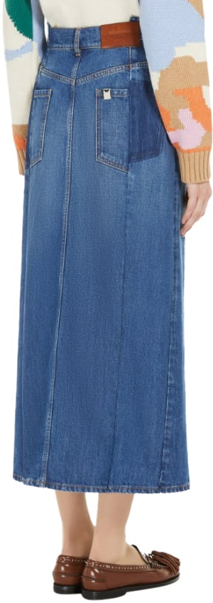 Max Mara Skirts Blue Blauw
