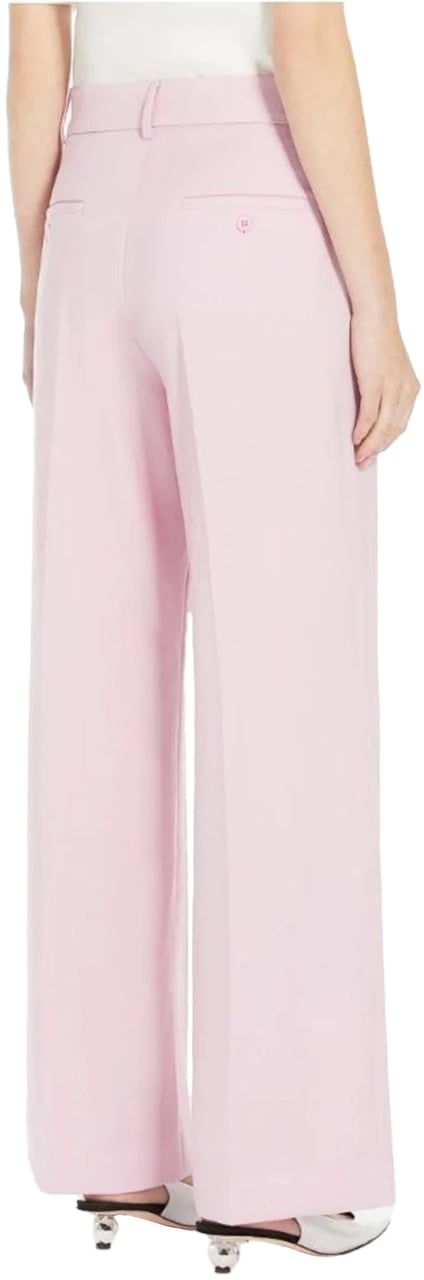 Max Mara Trousers Rose Berry Blauw