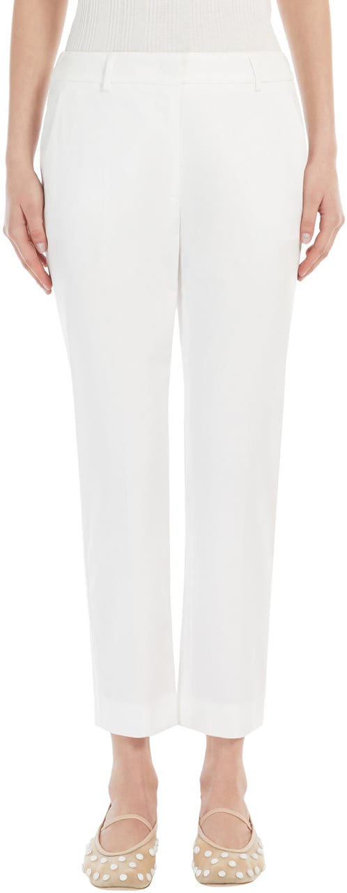 Max Mara Trousers White Wit