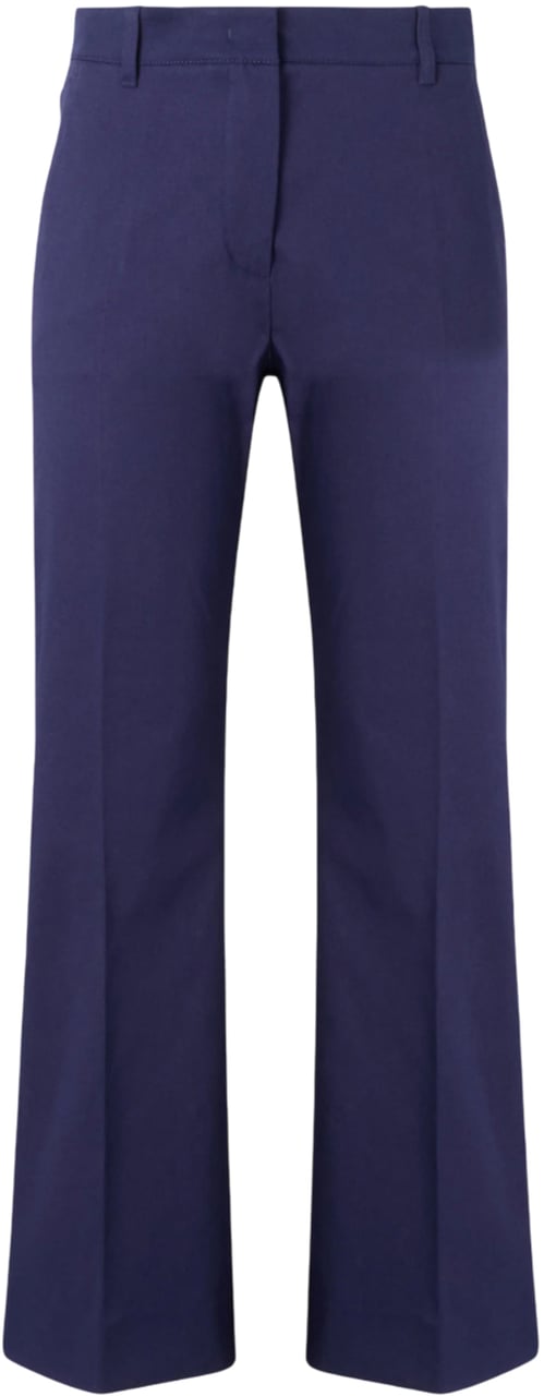 Max Mara Trousers Blue Blauw