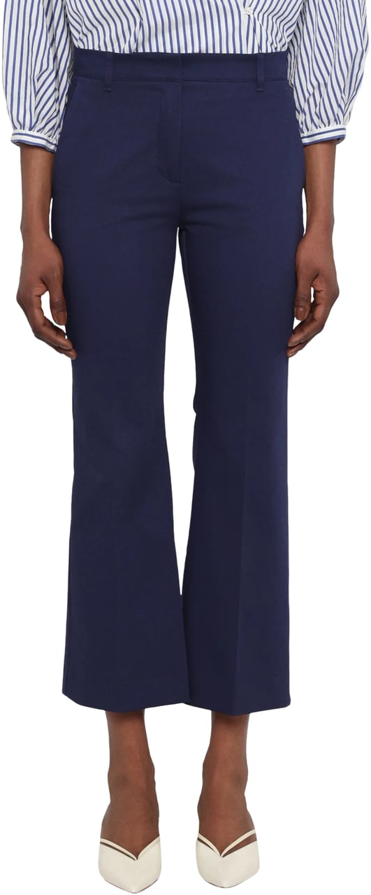Max Mara Trousers Blue Blauw