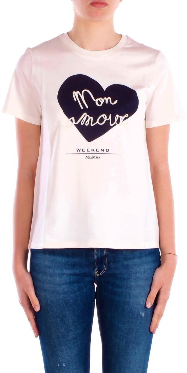 Max Mara T-Shirts And Polos Ivory Wit