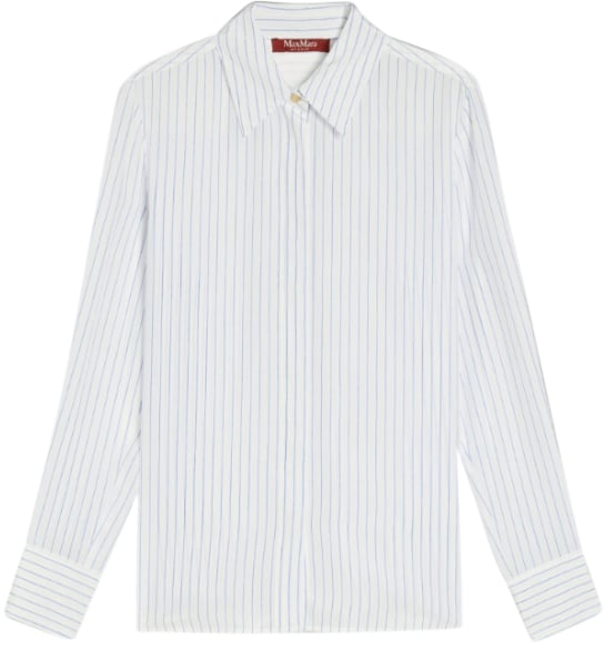 Max Mara Shirts Clear Blue Blauw