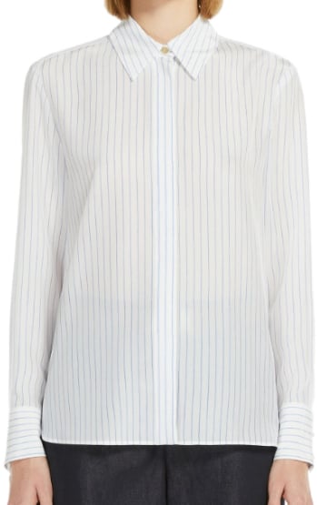 Max Mara Shirts Clear Blue Blauw