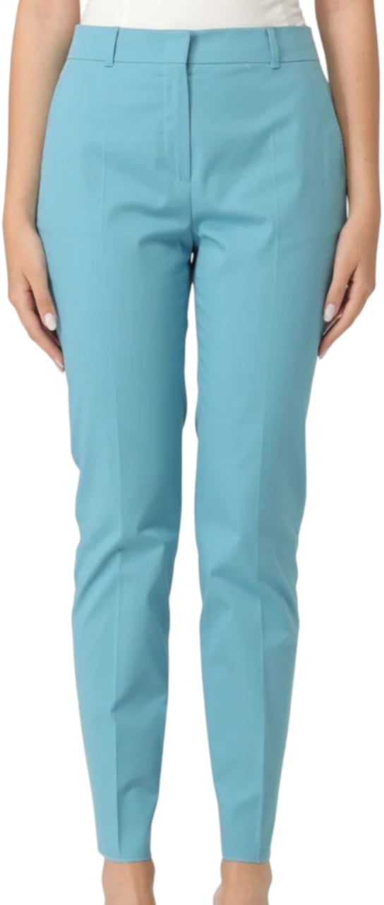 Max Mara Trousers Blue Blauw
