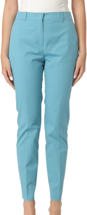 Max Mara Trousers Clear Blue Blauw