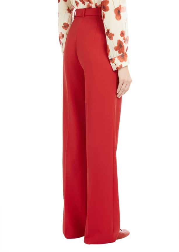 Max Mara Trousers Red Rood