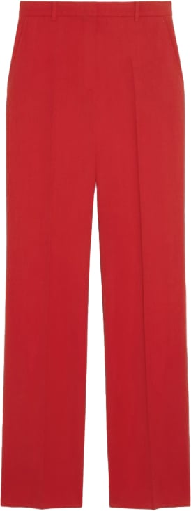 Max Mara Trousers Red Rood