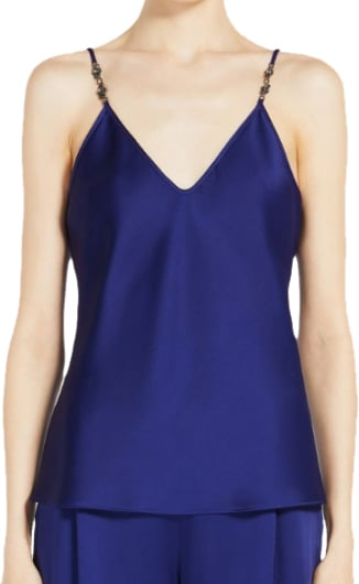 Max Mara Top Blue Blauw
