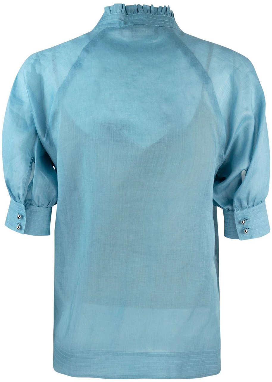 Max Mara Shirts Blue Blauw