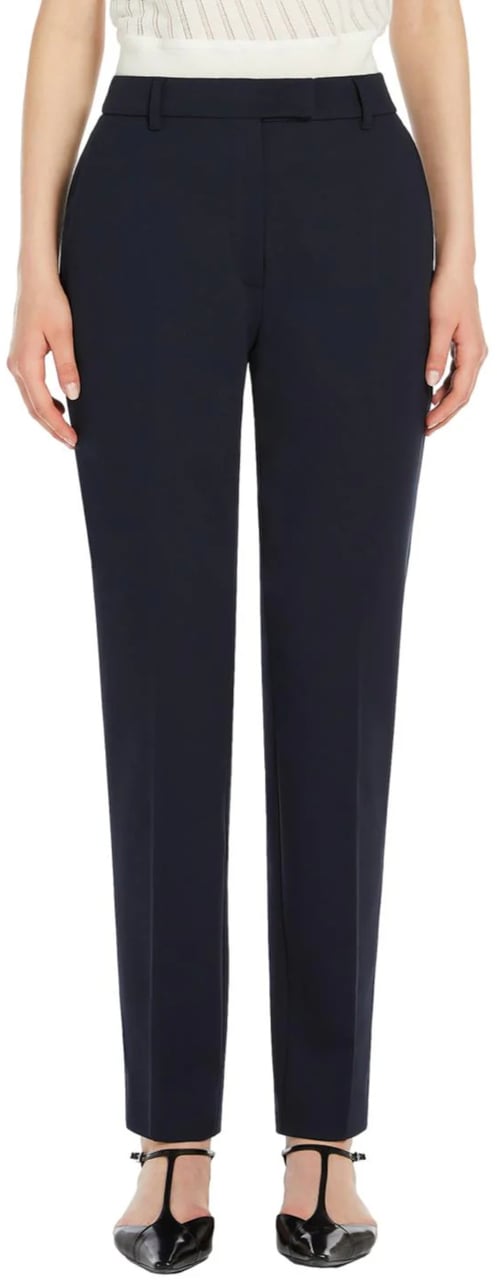 Max Mara Trousers Blue Blauw