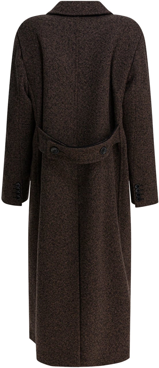 Max Mara Long wool coat Zwart